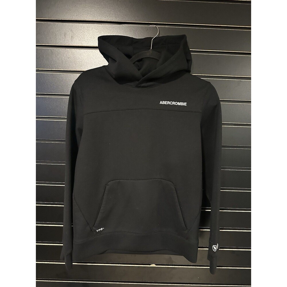 Abercrombie Lods YPB Size 13/14 Performance Hooded Sweatshirt - Black EUC